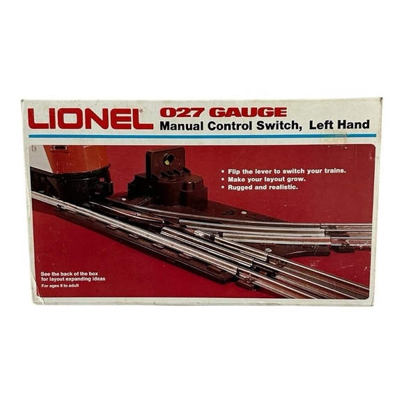 VNTG Lionel Left/Right Hand Manual Control Switch 027 Railway Gauge Train Track - Picture 2 of 8
